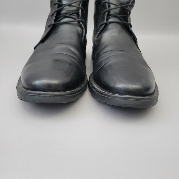 Lumiani Boots Mens 10.5 M Chukka Black Leather Lace Up Casual Ankle Boot main image 6